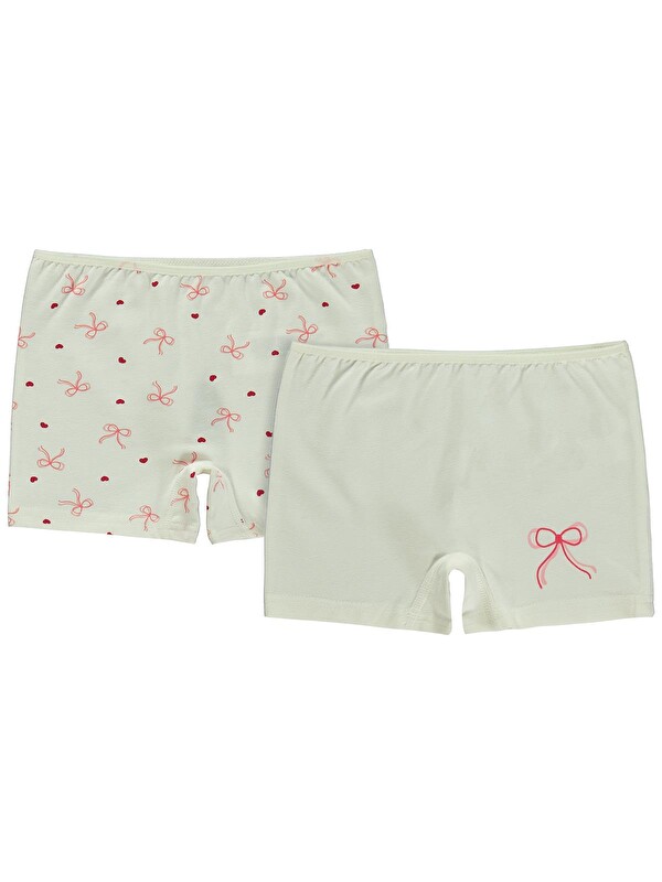Civil Girls Kurdele 2-12 Yaş Kız Çocuk 2'li Boxer - Standart