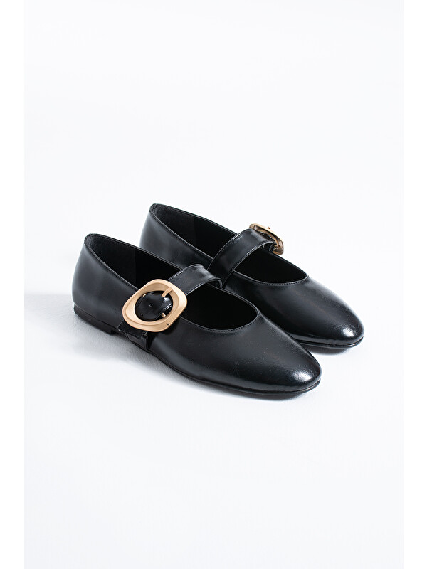 DUXAL SHOES Libby Tokalı Babet Günlük Konforlu İç Tabanlı  Kadın Ayakkabı