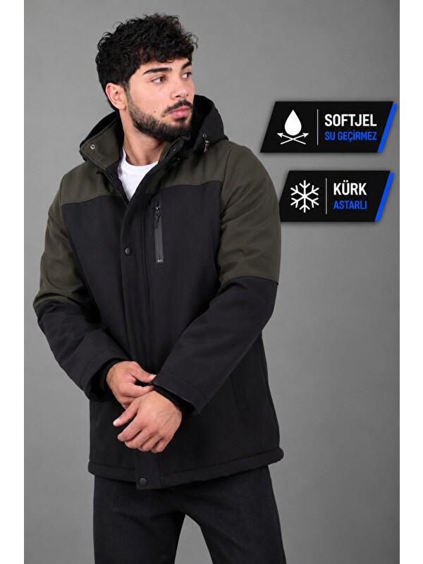 Stilkombin Parçalı Outdoor Softshell Kışlık Mont PLDP 3038_50513