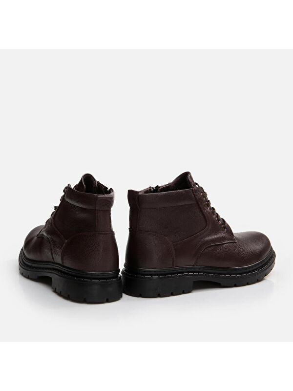 Hakiki Deri Kahve Erkek Günlük Bot - Görsel 6