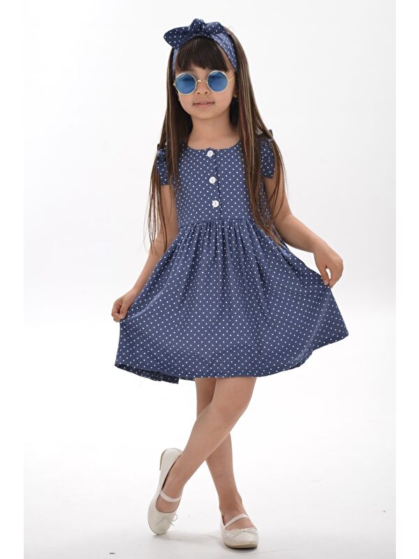 Mnk Baby & Kids Belmando Summer Style Bandanalı Elbise