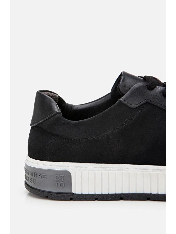 Erkek Nubuk Deri Siyah Günlük Ayakkabı - Görsel 7