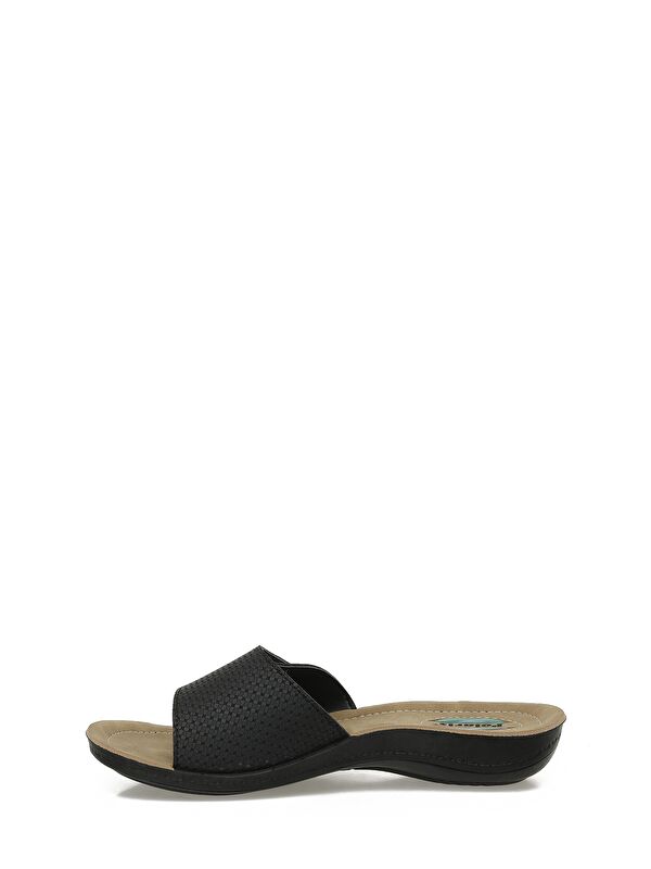 607009.Z5PR Siyah Kadın Ev Terliği - Görsel 4