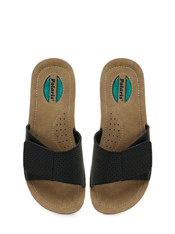 607009.Z5PR Siyah Kadın Ev Terliği - Görsel 5