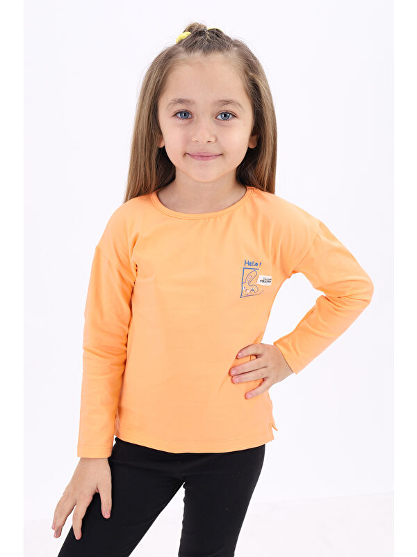 Toontoykids Kız Çocuk Baskılı Tişört