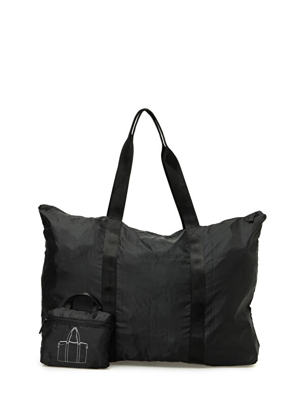 Butigo FOLDAWAY BAG 5PR Siyah Kadın Omuz Çantası