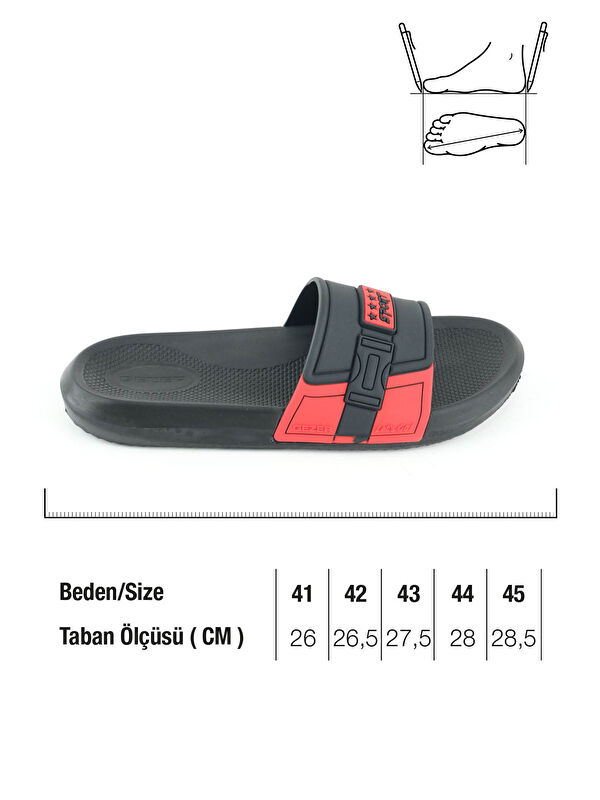 Sport Erkek Yazlık PU Islak Zemine Uygun Günlük Ev Banyo Bahçe Havuz Terlik - Görsel 3