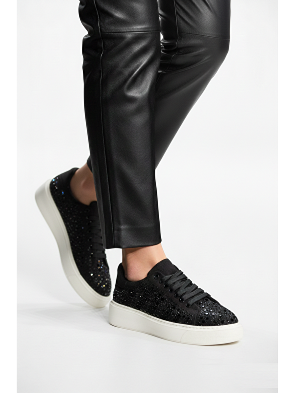 Fox Shoes Siyah Kadın Spor Y444708402