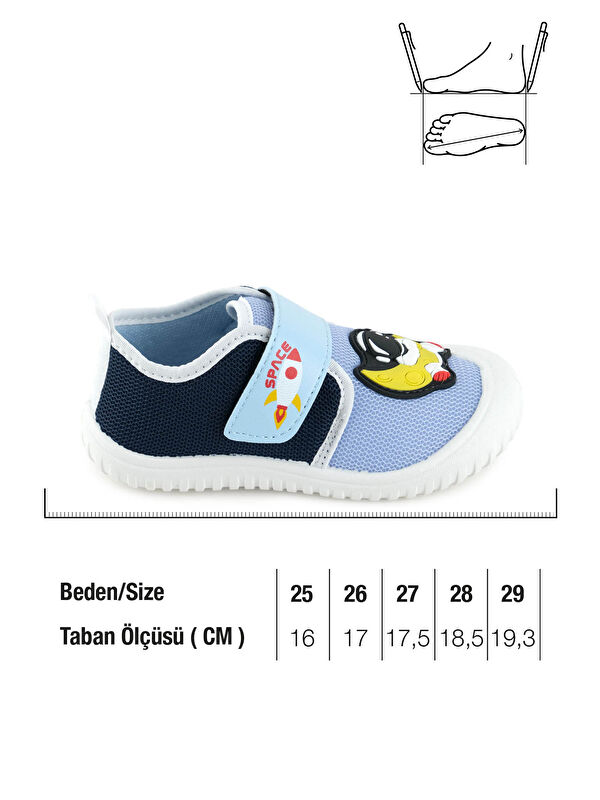 Yazlık Erkek Çocuk PVC Taban Cırt Cırtlı Ayarlanabilir Keten Günlük Ayakkabı - Görsel 3