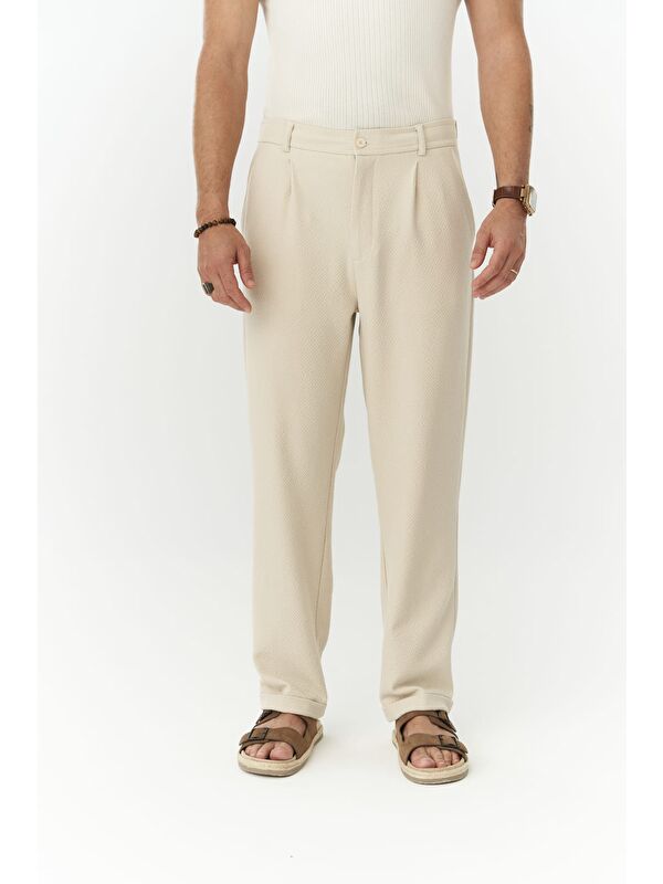 Mai Collection Glenn Bej  Erkek Pantolon
