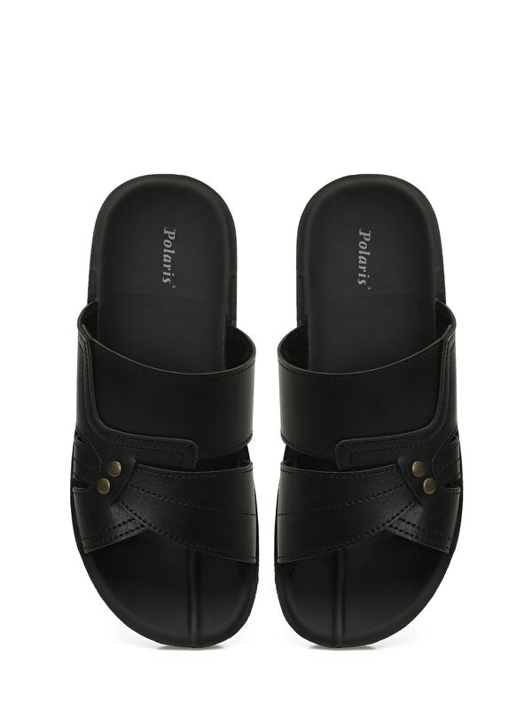 608015.M5PR Siyah Erkek Terlik - Görsel 5