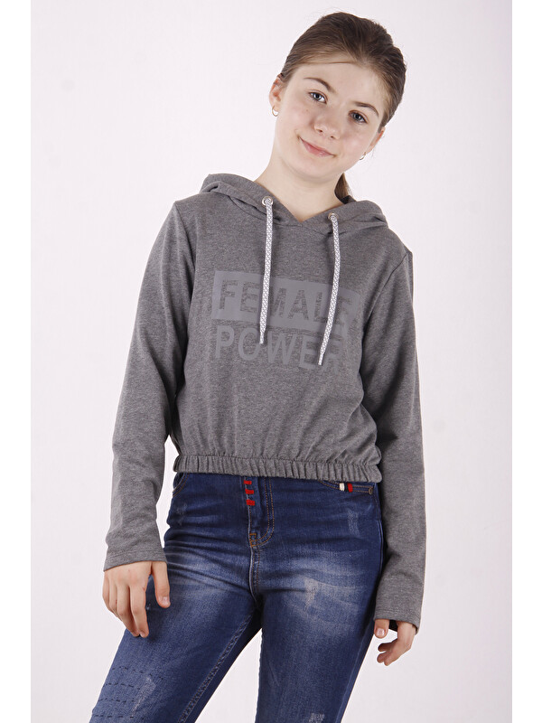 Toontoykids Kız Çocuk Female Power Baskılı Sweatshirt