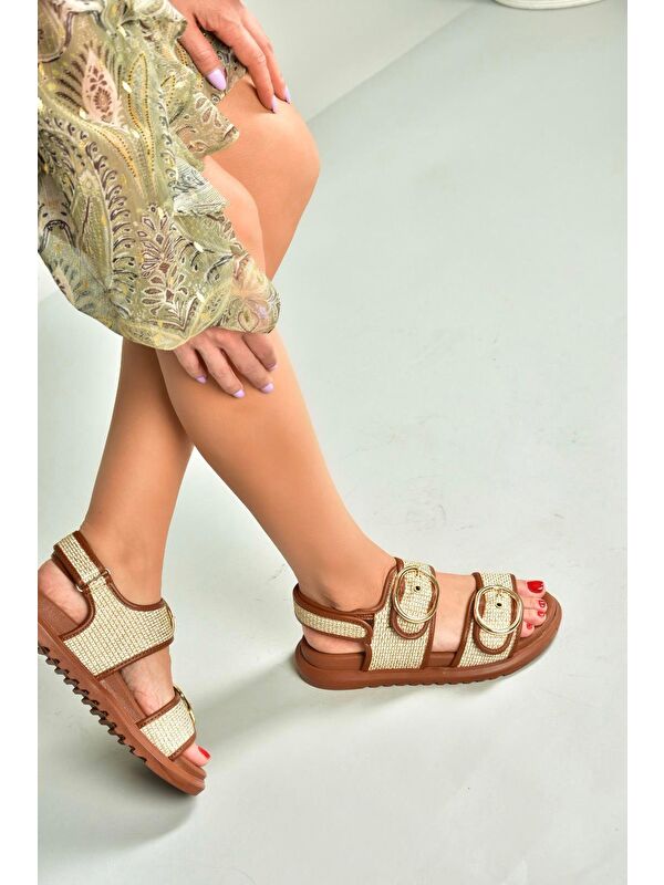 Taba Kadın Sandalet U7250921 - Görsel 3