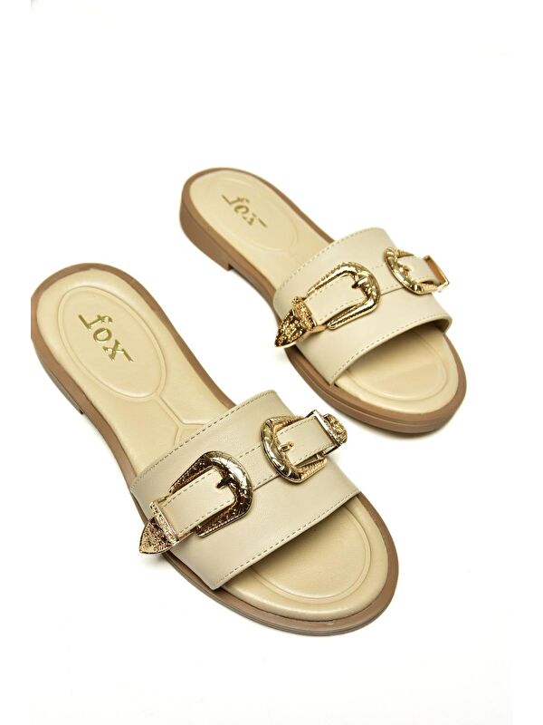 U2501101 Bej Kadın Terlik - Görsel 8