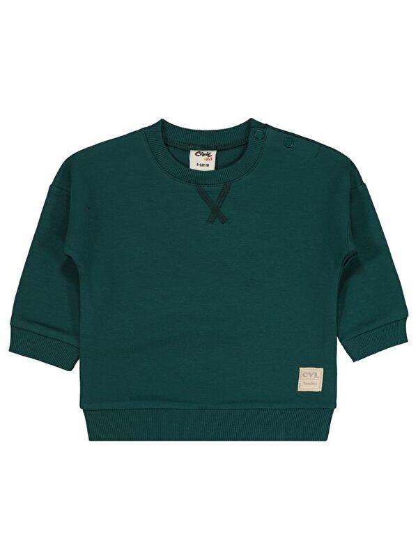 Civil Baby Basic Timeless 6-18 Ay Sweatshirt - Yeşil 6-9 Ay