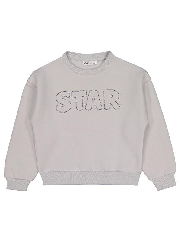 Civil Girls Star Baskılı 6-9 Yaş Sweatshirt