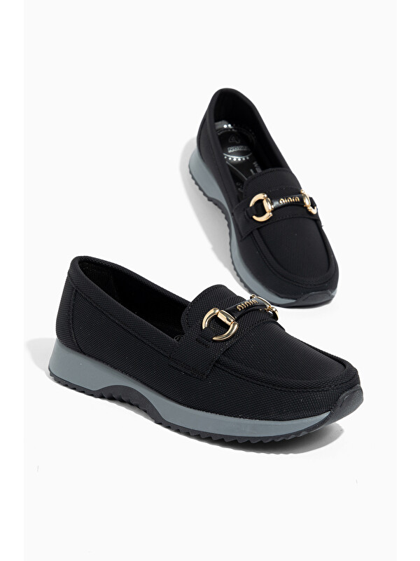 Daxtors D0275 Günlük Ortopedik Dolgu Topuklu Kadın Babet Loafer