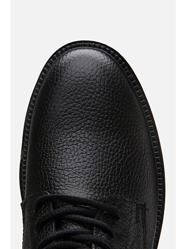 Hakiki Deri Siyah Erkek Günlük Bot - Görsel 7