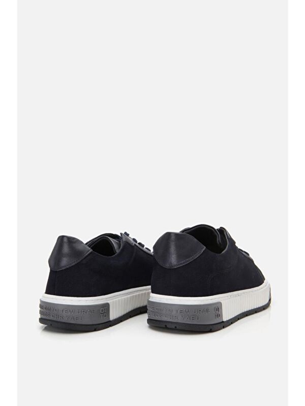 Erkek Nubuk Deri Lacivert Günlük Ayakkabı - Görsel 10