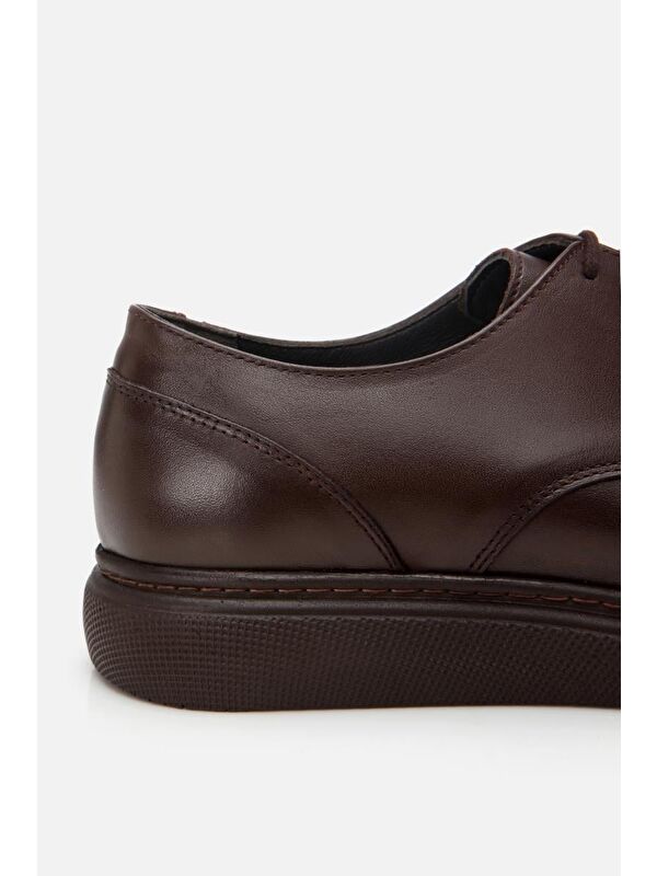 Erkek Deri Kahverengi Hafif Tabanlı Klasik Ayakkabı - Görsel 6