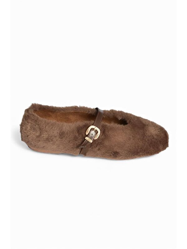 Fox Shoes Kahverengi Kadın Kışlık Babet V820105504