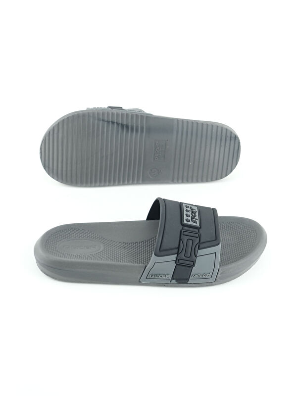 Sport Erkek Yazlık PU Islak Zemine Uygun Günlük Ev Banyo Bahçe Havuz Terlik - Görsel 6