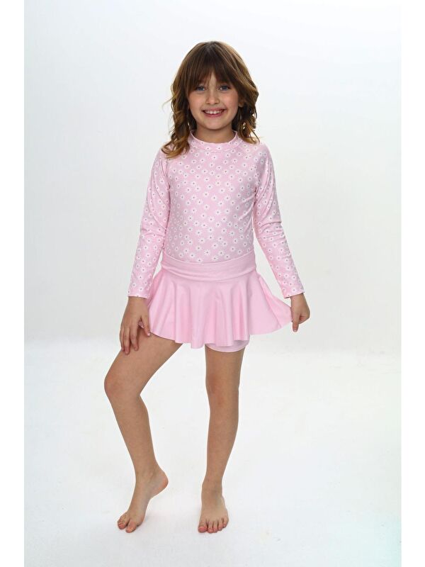 My Kids Wear Etek Detaylı Kız Çocuk Mayo