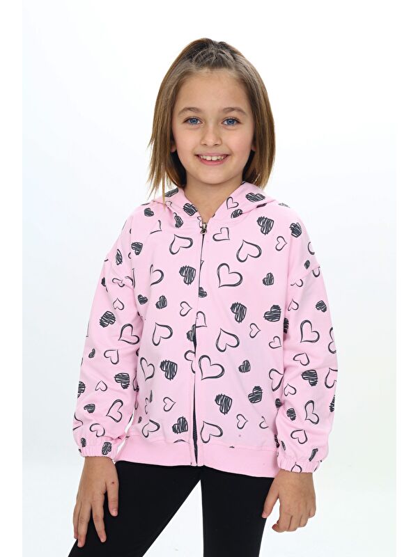 Toontoykids Kız Çocuk Kapüşonlu Hırka