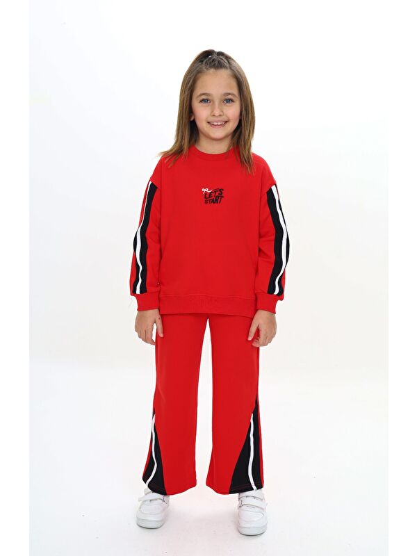 Toontoykids Kız Çocuk Nakışlı Eşofman Takım