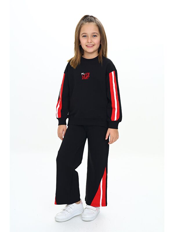 Toontoykids Kız Çocuk Nakışlı Eşofman Takım