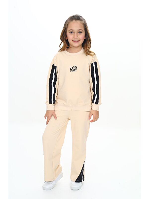 Toontoykids Kız Çocuk Nakışlı Eşofman Takım