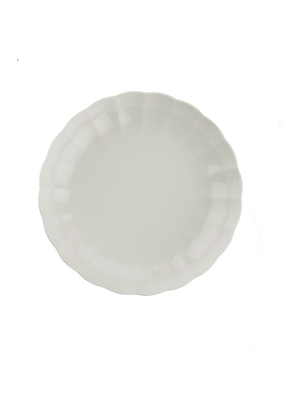 Kütahya Porselen Bone Luz Krem Çukur Tabak 20cm Tekli