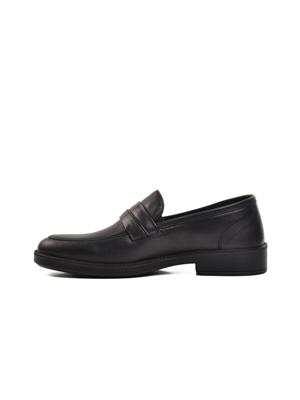 Siyah Ortopedik Geniş Kalıp Deri Erkek Klasik Ayakkabı Esse 28342 - Görsel 3