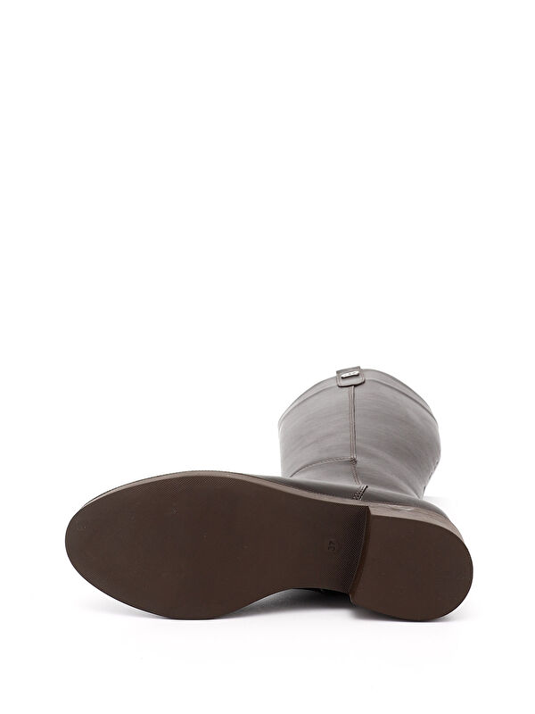 Kadın AÇIK KAHVERENGİ Fermuarlı Termo Taban Çizme - Görsel 5