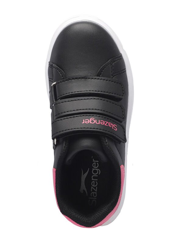 LOVE I Kız Çocuk Cırt Cırtlı Siyah / Fuşya Günlük Spor Ayakkabısı - Görsel 4