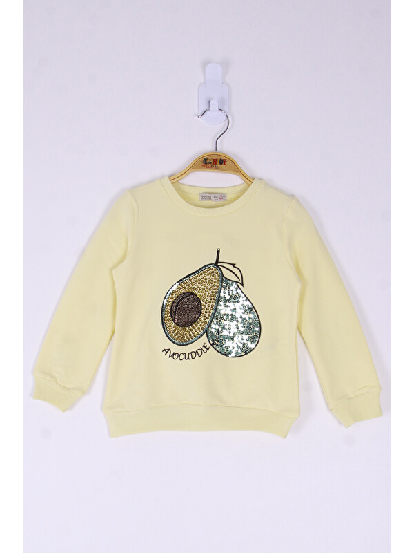 Toontoykids Kız Çocuk Avocuddle Nakışlı Sweatshirt