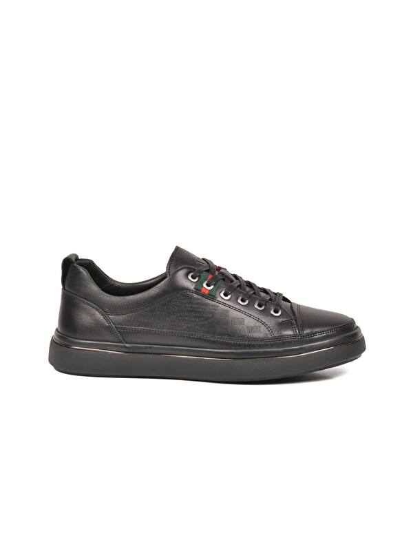 Voyager Siyah Hakiki Deri Erkek Sneaker Memory Taban Casual Ayakkabı M665 M