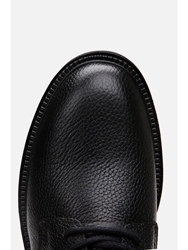Hakiki Deri Siyah Erkek Günlük Bot - Görsel 6