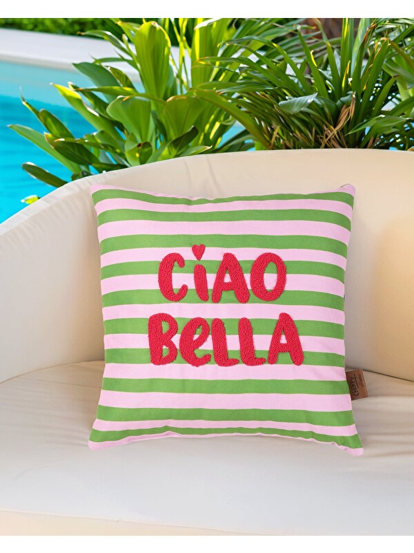 Chirpy Nakışlı Çizgili İçi Dolgulu Kırlent - CIAO BELLA