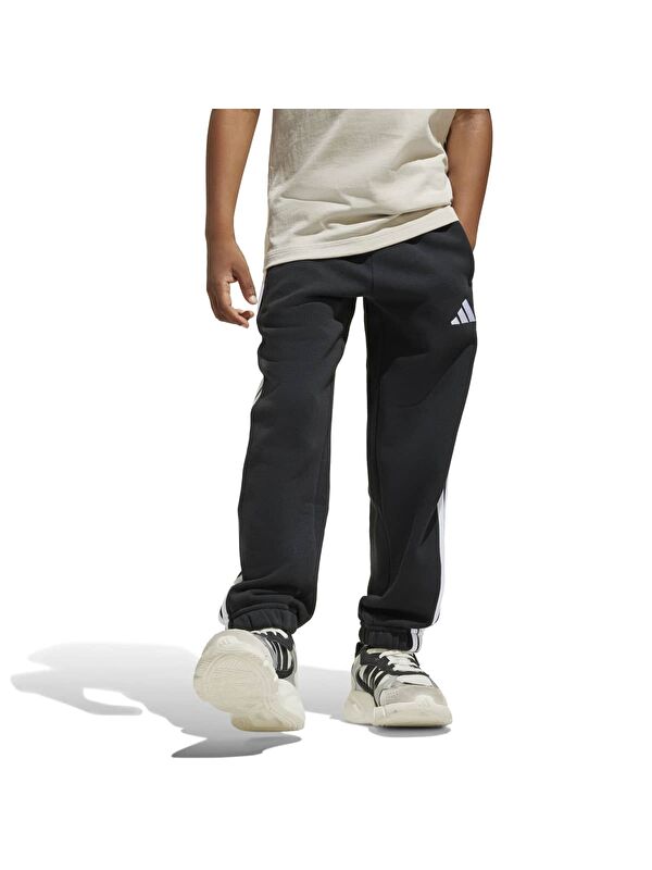 Adidas 3 Stripes Fleece 240 Çocuk Siyah Eşofman Altı
