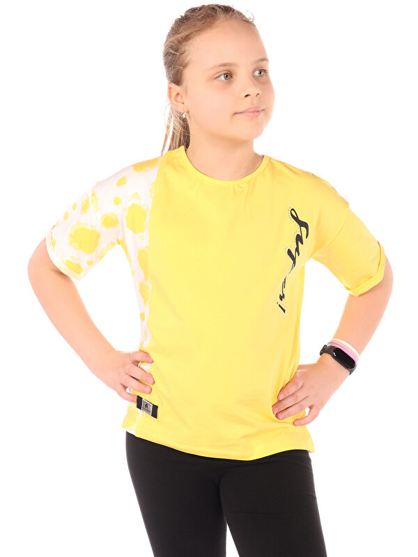 Toontoykids Kız Çocuk Baskılı Tişört