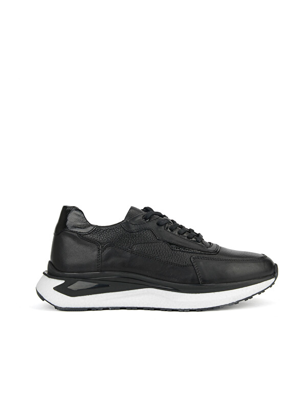 Ziya Ayakkabı Erkek Hakiki Deri Sneaker 1611053Z1797 Siyah