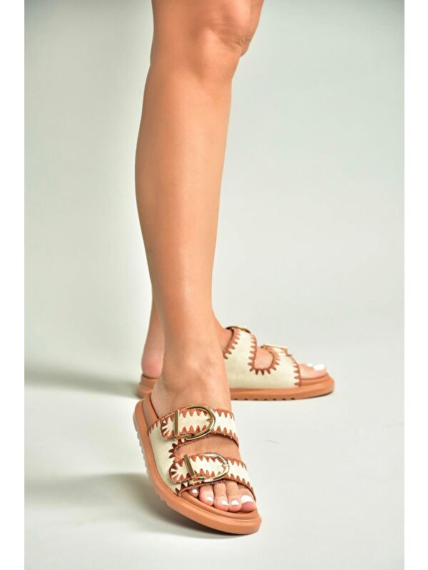 Bej_Taba Kadın Terlik U2671462 - Görsel 6