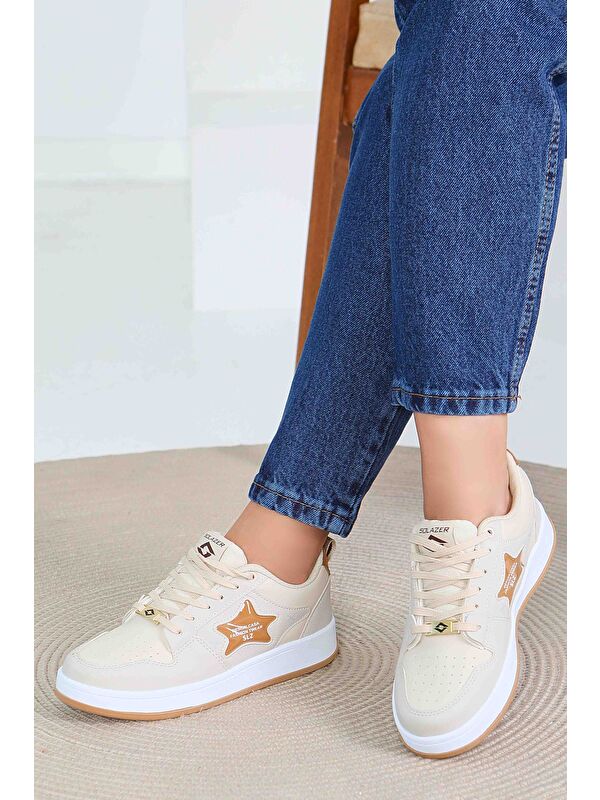 Kadın Bej Spor Ayakkabı - 27560 - Görsel 2