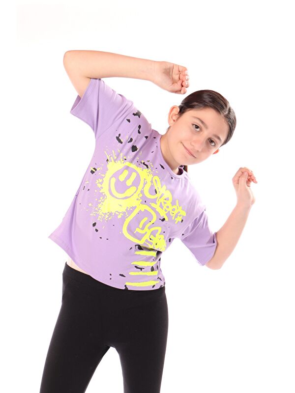 Toontoykids Kız Çocuk Baskılı Tişört