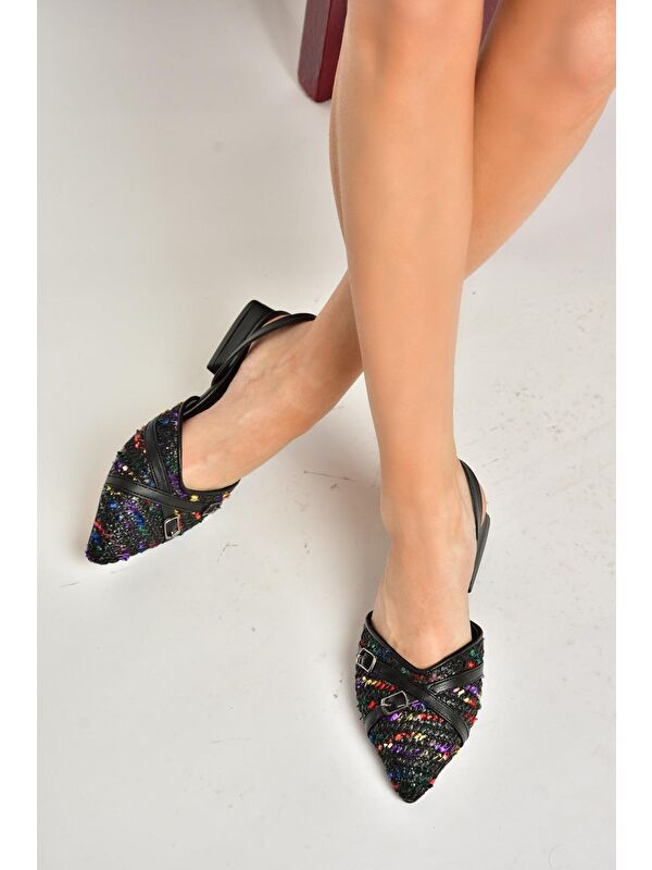 S9605431 Siyah Kadın Babet Ayakkabı - Görsel 6