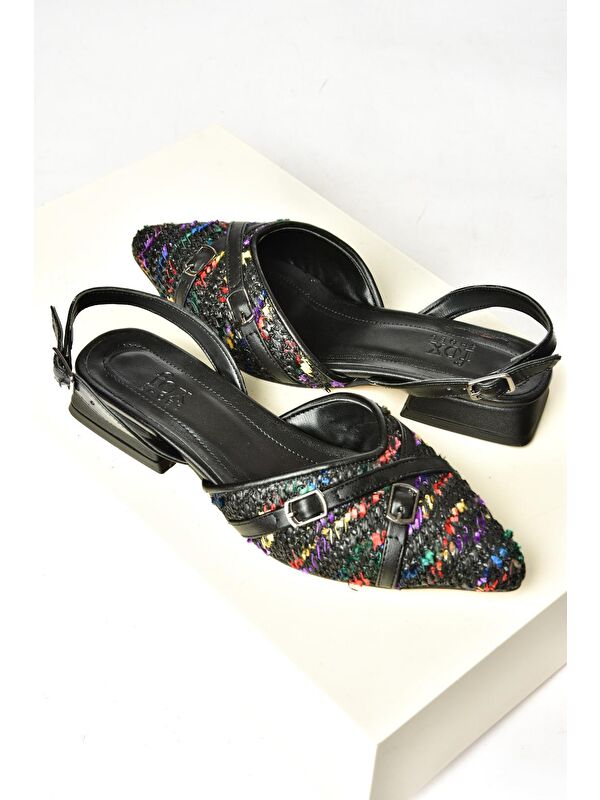 S9605431 Siyah Kadın Babet Ayakkabı - Görsel 5