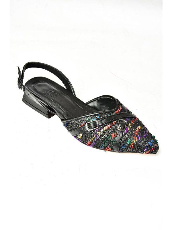 S9605431 Siyah Kadın Babet Ayakkabı - Görsel 3