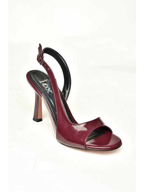 Fox Shoes U9971428 Bordo Kadın Topuklu Ayakkabı