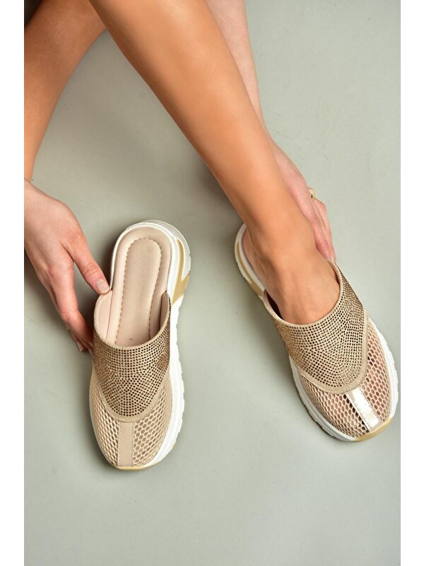 U3125144 Bej Kadın Terlik - Görsel 4